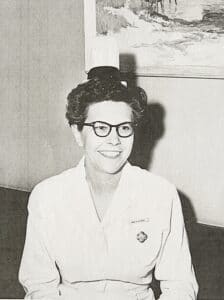 Evelyn M. Peck in St. Luke's nursing uniform